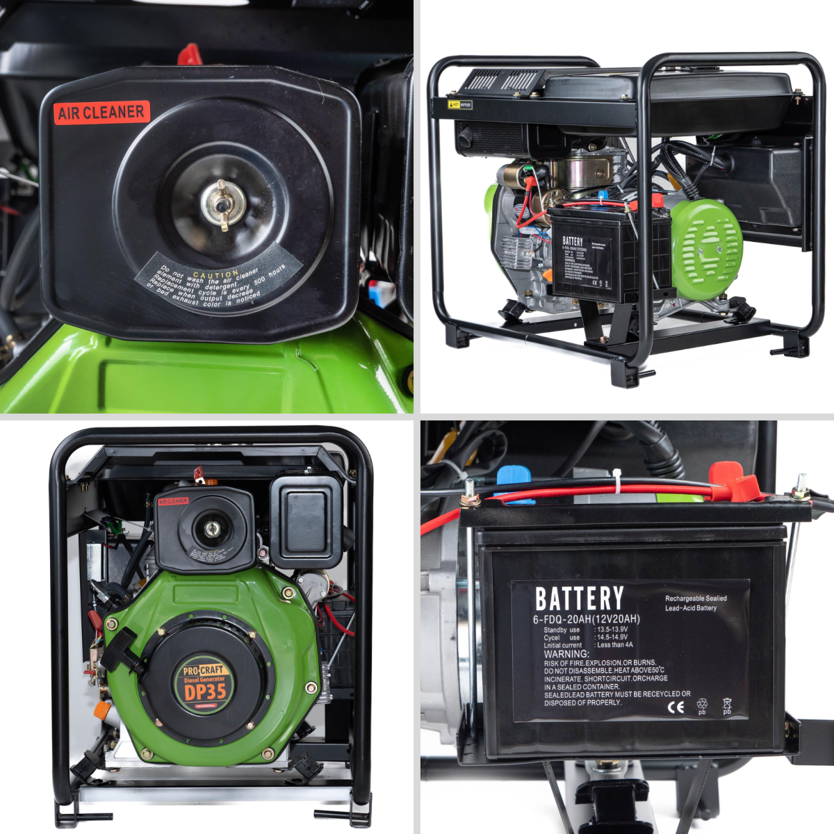 Генератор дизельний Procraft DP35