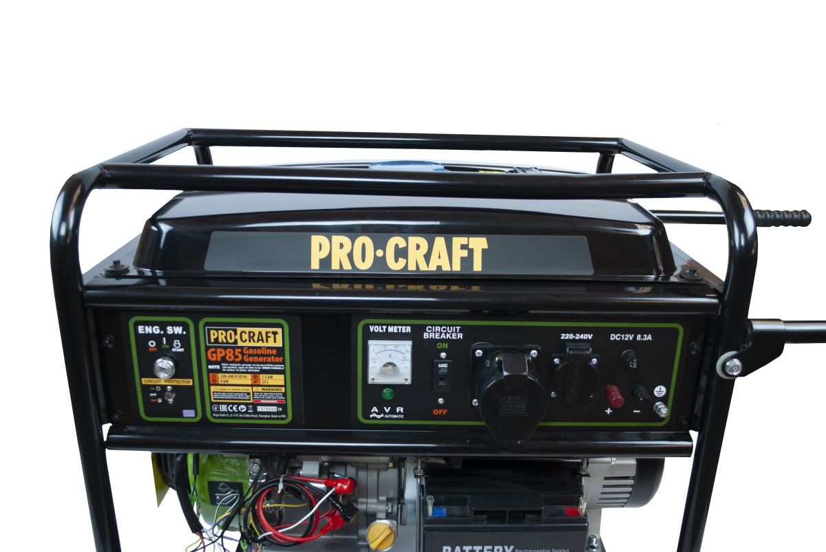 Генератор бензиновий PROCRAFT GP85 + Олива PROCRAFT 4T DIESEL 1.4л