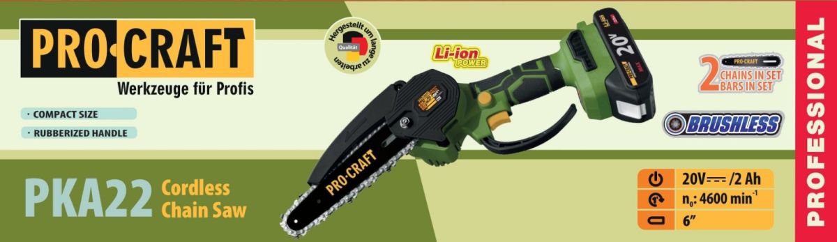 Акумуляторна міні пила Procraft PKA22 (1 акб)