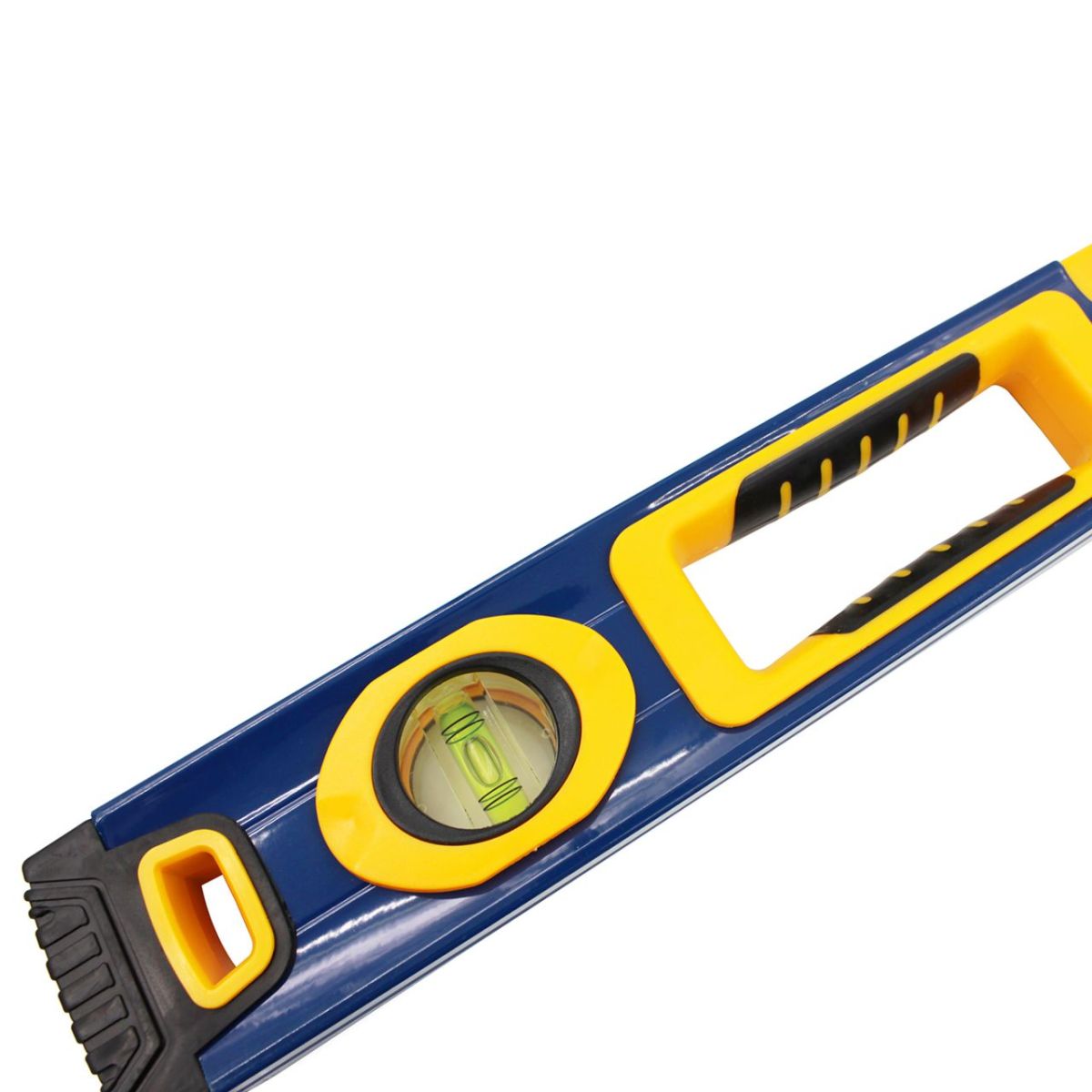 Рівень з ручками 1000 мм, точність 0,5 мм/м, регулюєма капсула 360 *, протиковзкі упори