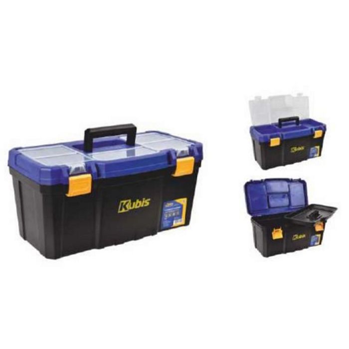 Ящик для інструменту з органайзером 500х263х240 мм (19,5"), пластикові замки Kubis