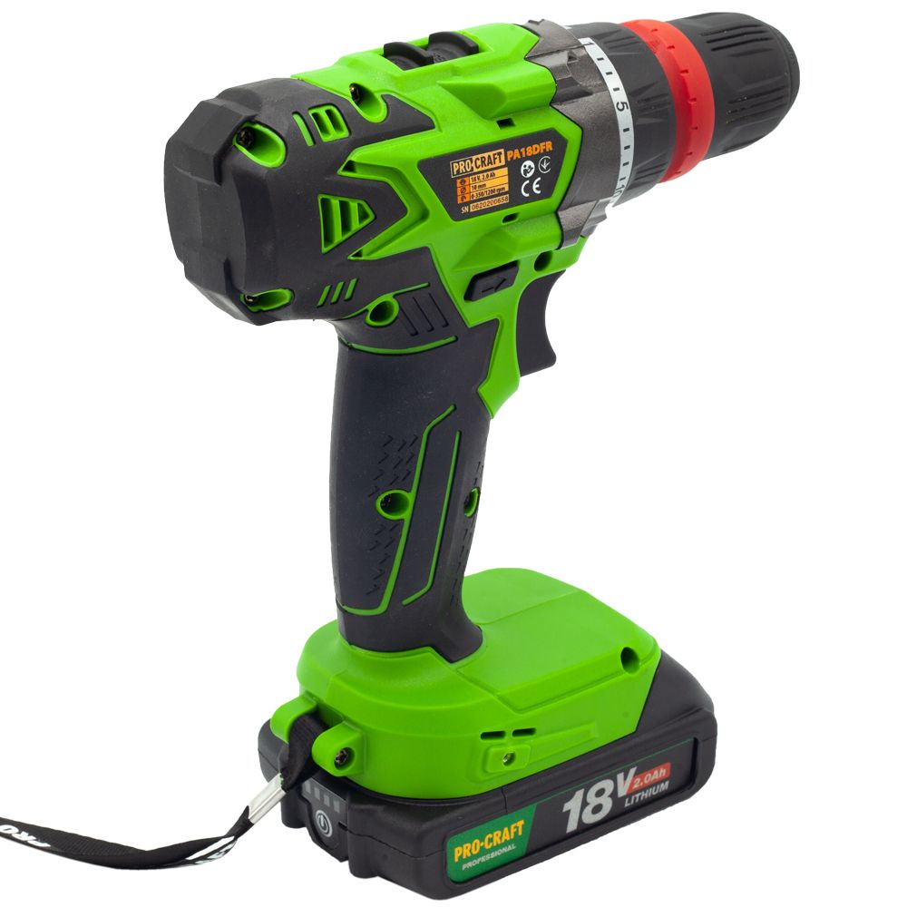 Шуруповерт Procraft PA18DFR + Акумуляторний ліхтар Procraft LP20