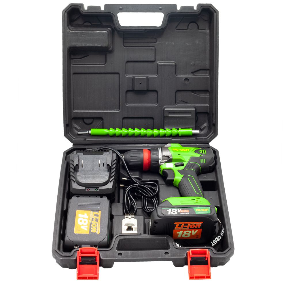 Шуруповерт Procraft PA18DFR + Акумуляторний ліхтар Procraft LP20