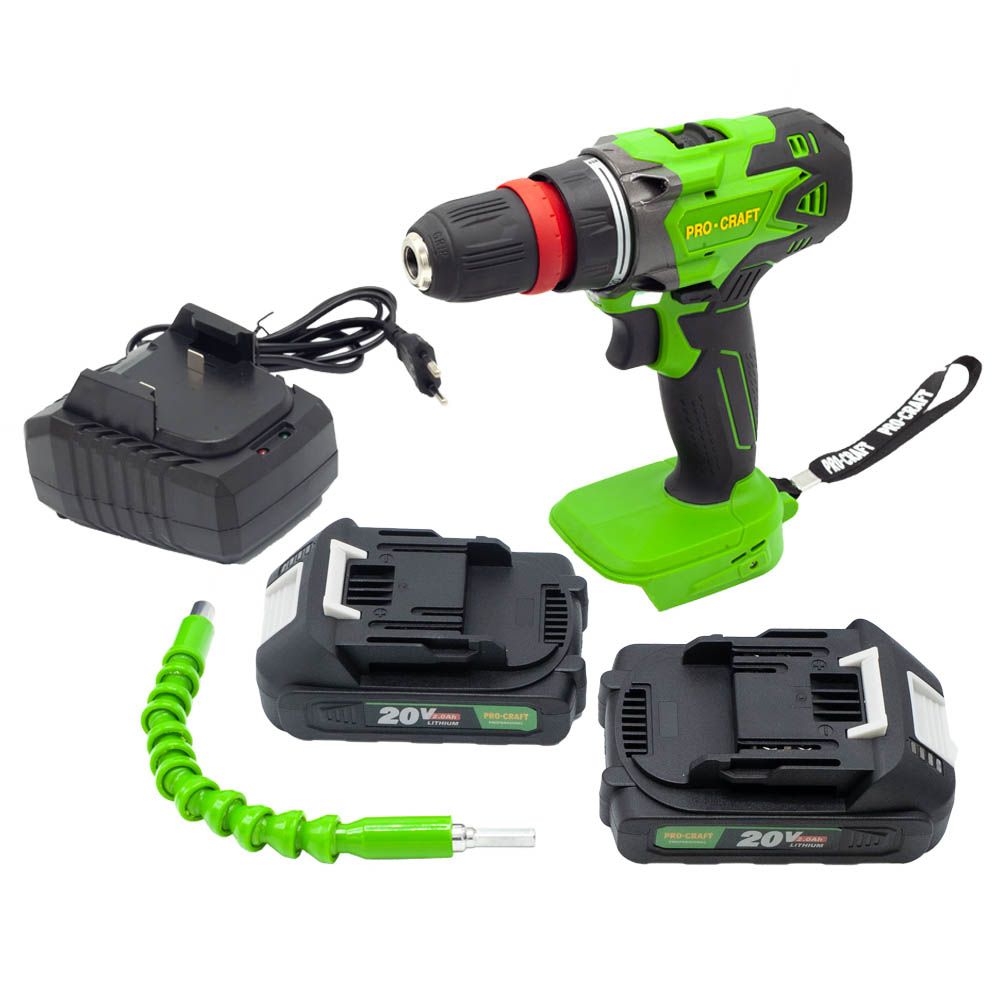 Шуруповерт Procraft PA18DFR + Акумуляторний ліхтар Procraft LP20