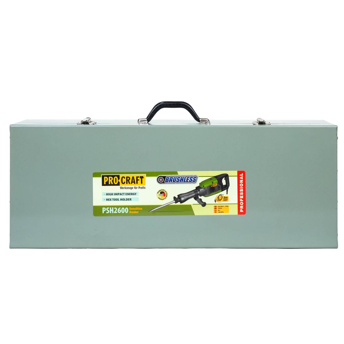 Безщітковий відбійний молоток Procraft PSH2600