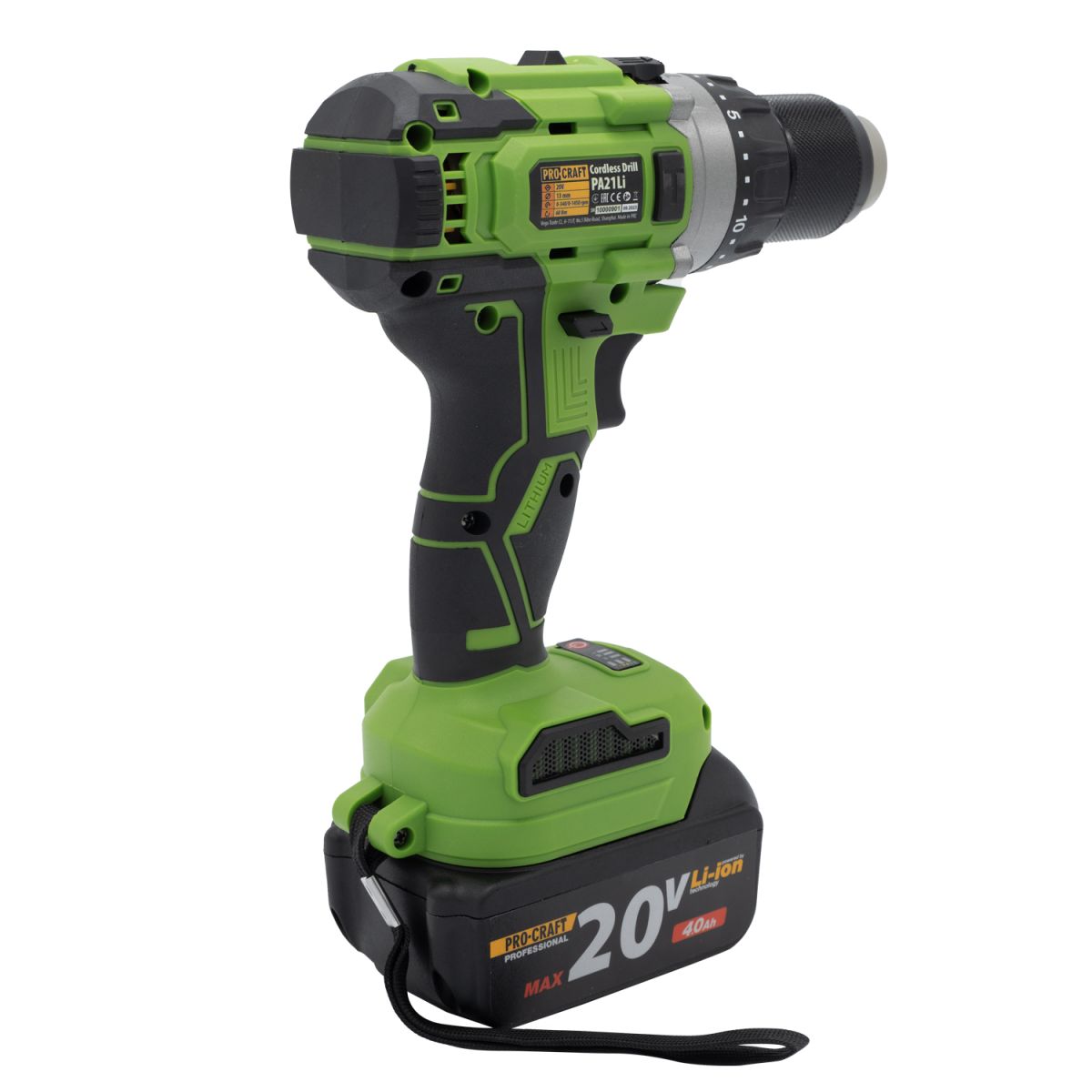 Шуруповерт Procraft PA21Li (з 1 акб та зп)