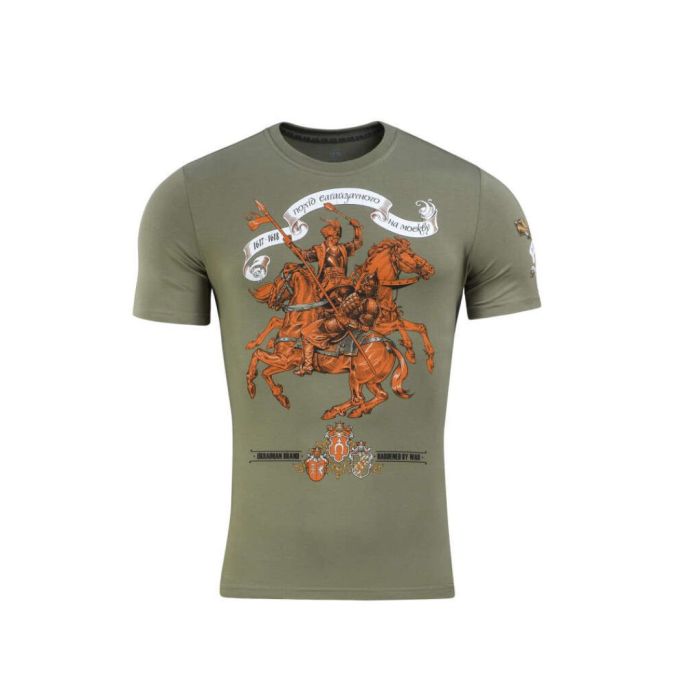 Футболка M-Tac Гетьман Сагайдачний Light Olive, Розмір M
