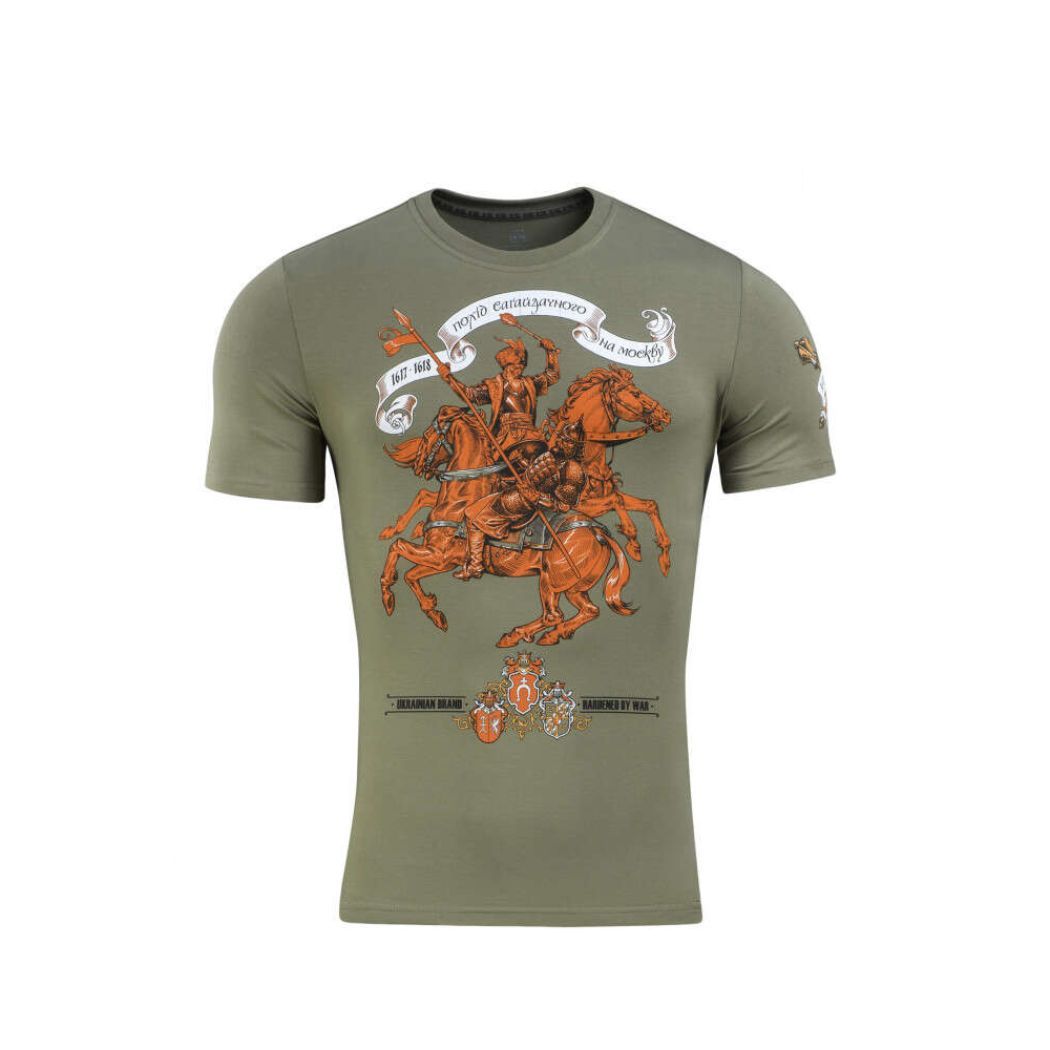 Футболка M-Tac Гетьман Сагайдачний Light Olive, Розмір M