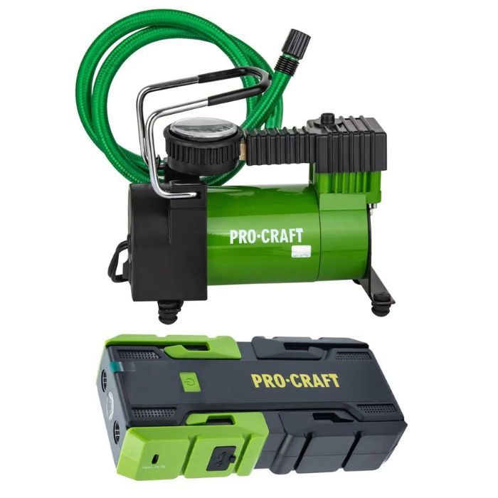 Пуско-зарядний пристрій Procraft JS12 + Повітряний компресор Procraft LK170