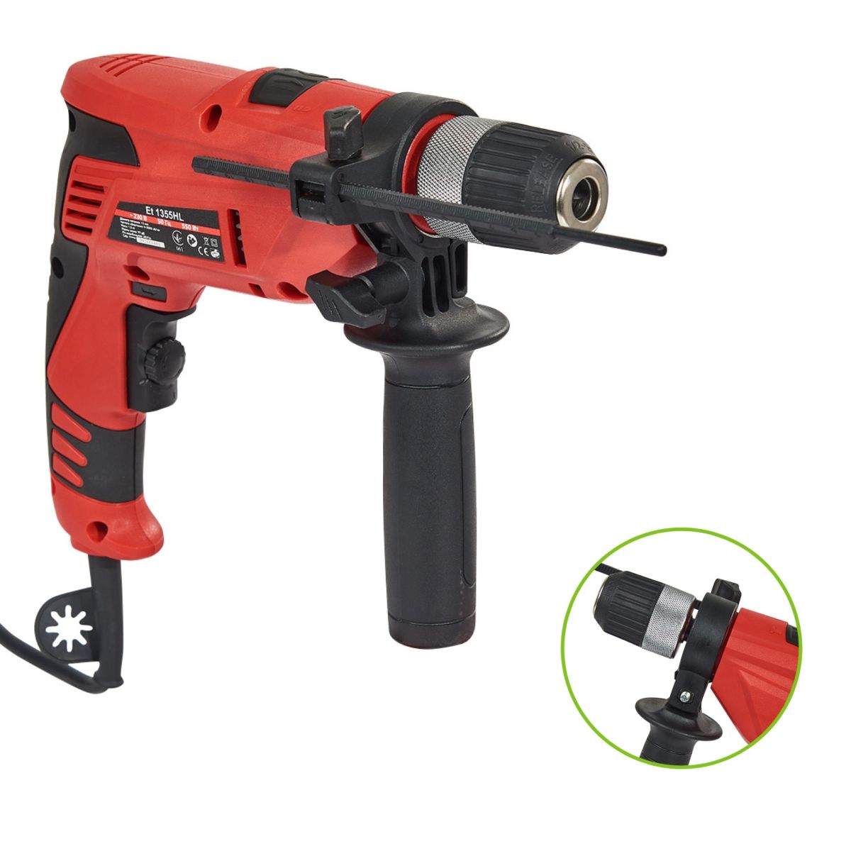 Дриль електричний Vitals Master Et 1355HL