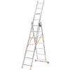 Драбина алюмінієва 3-х секційна BLUETOOLS (3х7 сходинок) (160-9004)