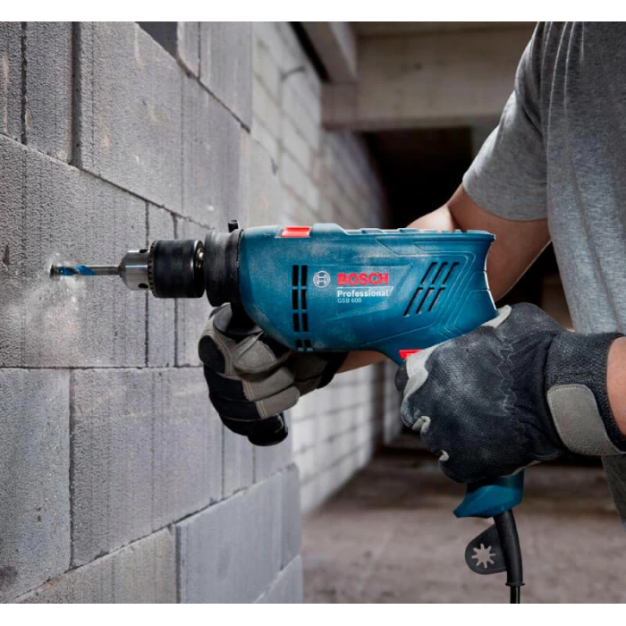 Дриль ударний Bosch Professional GSB 600 (0.6 кВт, 3000 об/хв) (06011A0320)