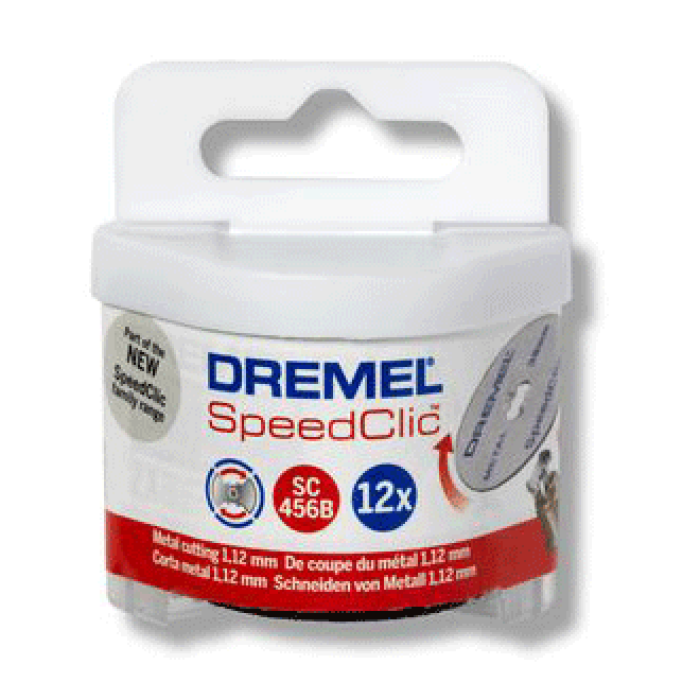 Відрізний металевий диск Dremel SpeedClic (SC456B) (38 мм, 12 шт.) (2615S456JD)