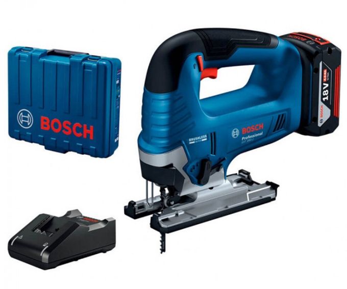 Акумуляторний лобзик Bosch Professional GST 185-LI (18 В, 4 А*год, 3500 ход/хв) (06015B3023)