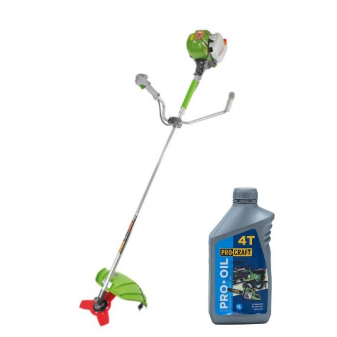 Набір Коса бензинова Procraft T5600 + Олива Procraft моторна 4-тактна 1 л