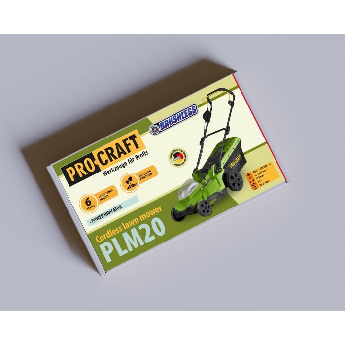 Акумуляторна газонокосарка Procraft PLM20 (без АКБ та ЗП)