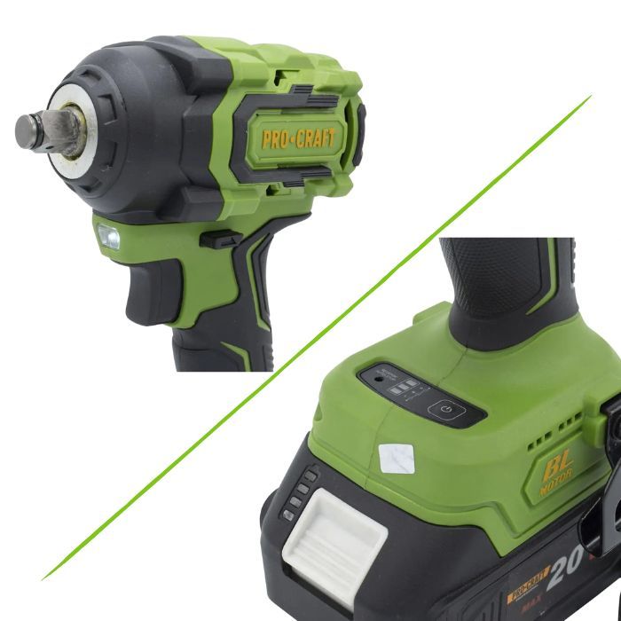 Акумуляторний гайковерт Procraft PWA18 (без АКБ та ЗП)