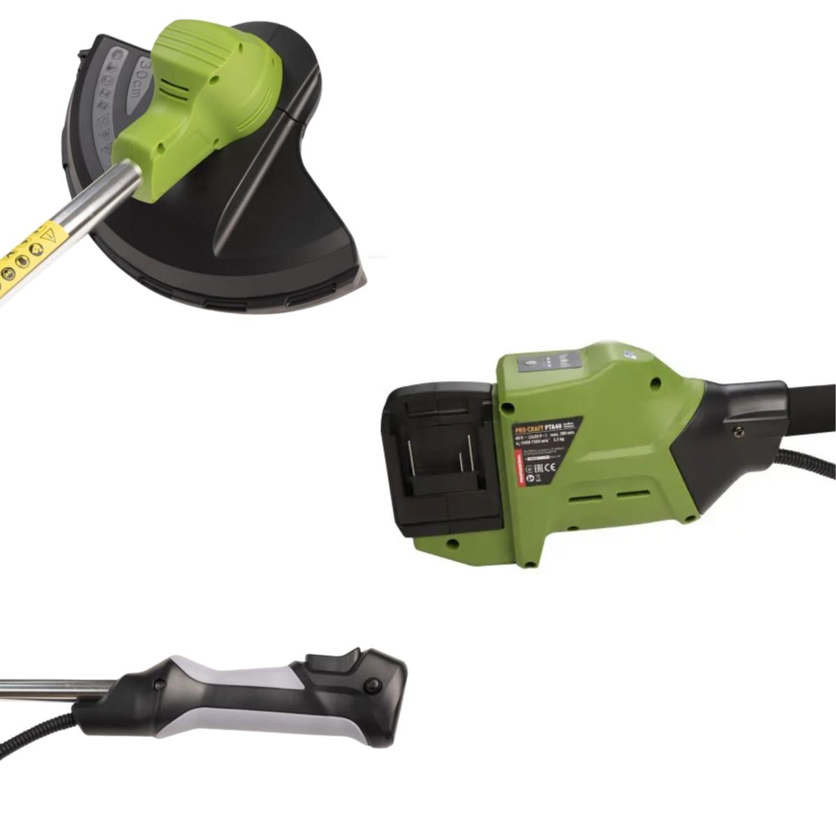 Акумуляторний триммер Procraft PTA40 (без АКБ та ЗП)