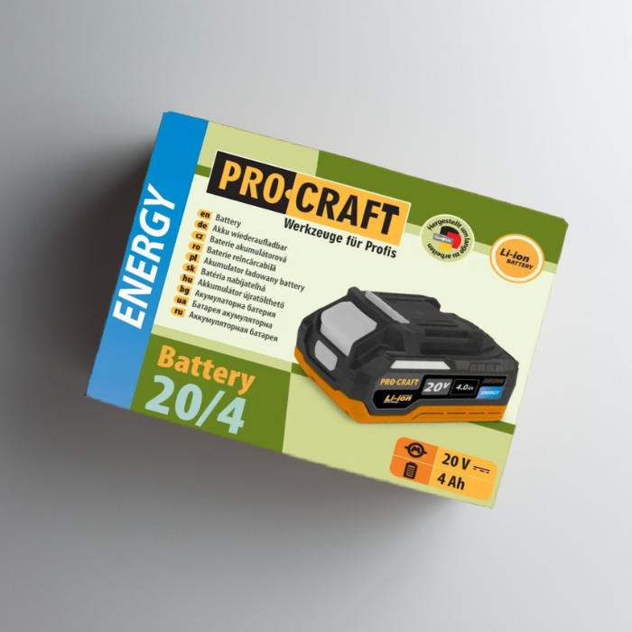 Акумуляторна батарея Procraft Battery 20/4 4 Аг Energy