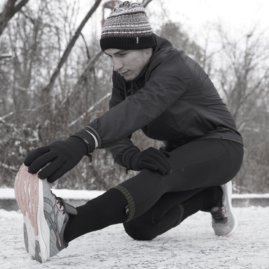 Шкарпетки водонепроникні Dexshell Thermlite, p-p L, з зеленою смужкою