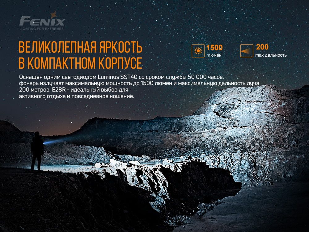 Ліхтар ручний Fenix E28R