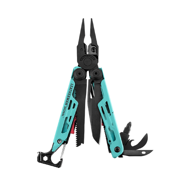 Мультиінструмент Leatherman SIGNAL AQUA, синтетичний чохол, картонна коробка