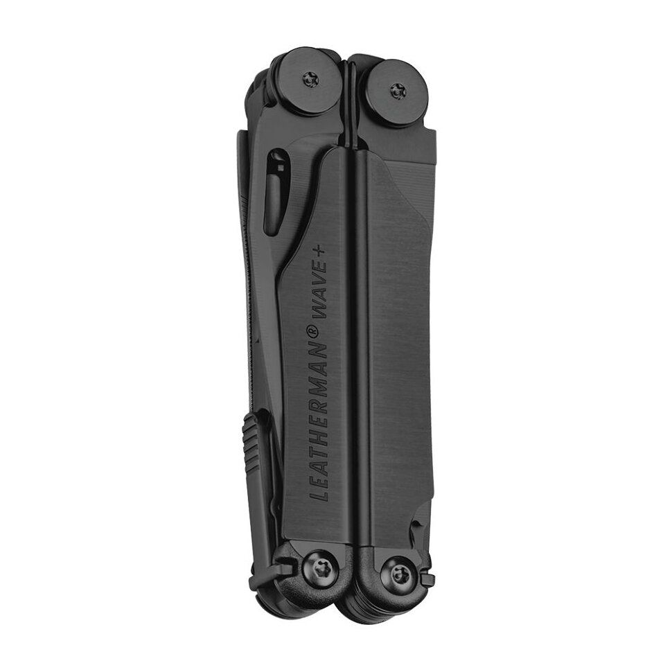 Мультиінструмент Leatherman WAVE PLUS BLACK, синтетичний чохол Molle, карт. Коробка