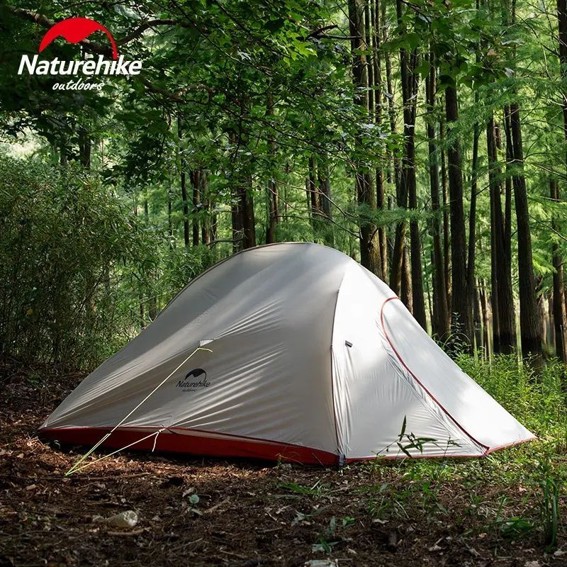 Намет надлегкий двомісний  з футпринтом Naturehike Cloud Up 2 Updated NH17T001-T, 210T, помаранчевий