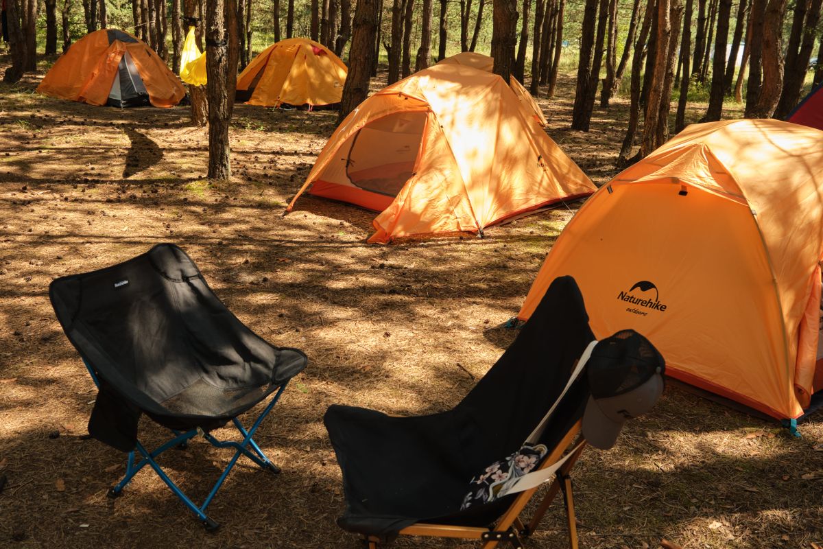 Намет надлегкий двомісний  з футпринтом Naturehike Star-River 2 Updated NH17T012-T, 210T, помаранчев