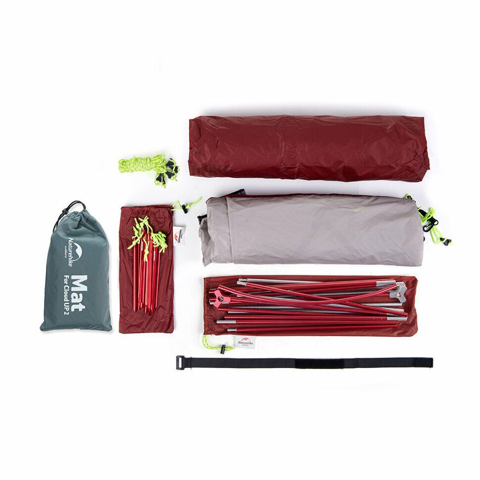 Намет надлегкий двомісний  з футпринтом Naturehike Star-River 2 Updated NH17T012-T, 210T, помаранчев