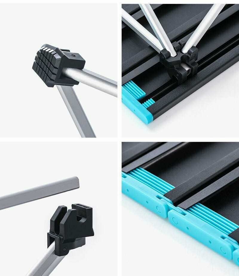 Cтіл розкладний Naturehike  NH19Z008-Z, алюміній, Розмір L, чорний