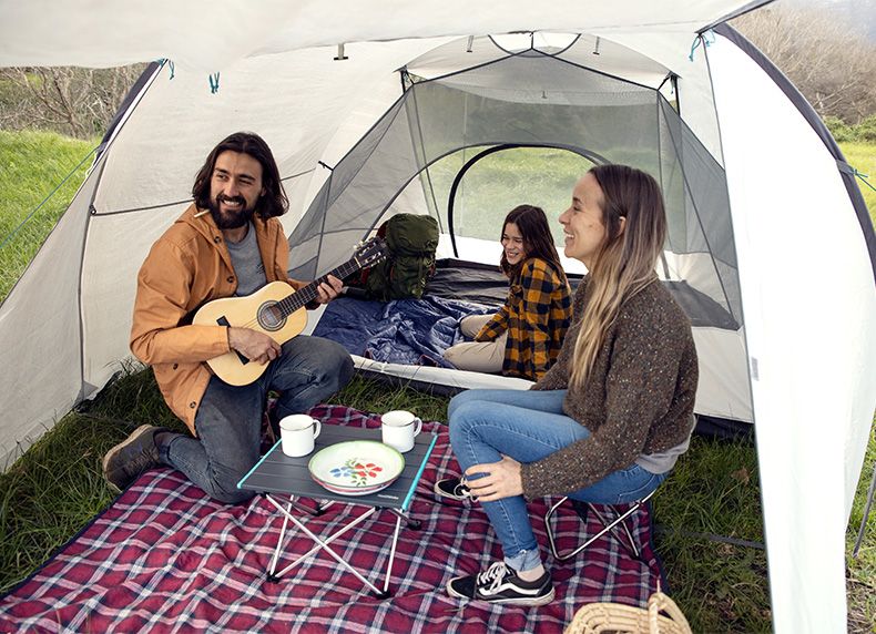 Намет тримісний Naturehike Cloud Fun NH19ZP006, 210T/Silver Coated, білий