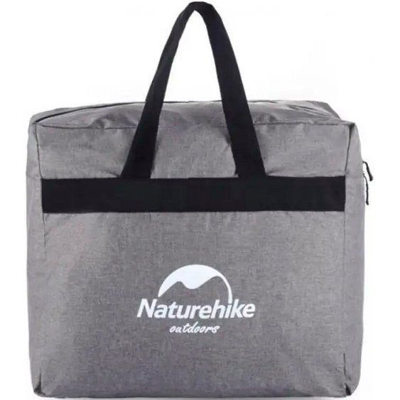 Сумка-баул для зберігання портативна Naturehike NH17S021-M, 45 л, сірий