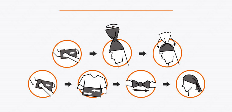 Багатофункціональна пов'язка Cool-feeling Naturehike NH20FS024 snowpeak-blue