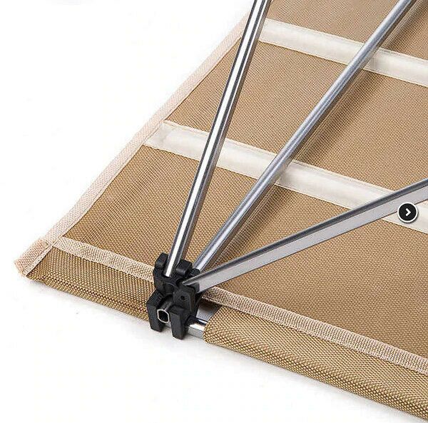 Cтіл розкладний Naturehike  NH20JJ020,1680D Oxford / алюміній, Розмір L, бежевий