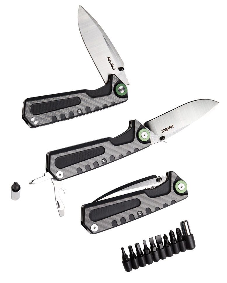 Багатофункціональний ніж Xiaomi NexTool 3 в 1 NE20021 Black (6945064210863)