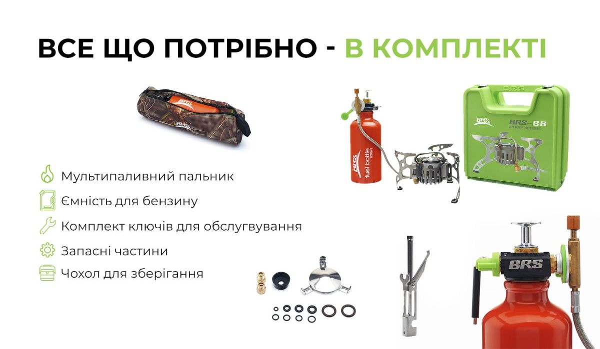 Мультипаливний пальник BRS-8B