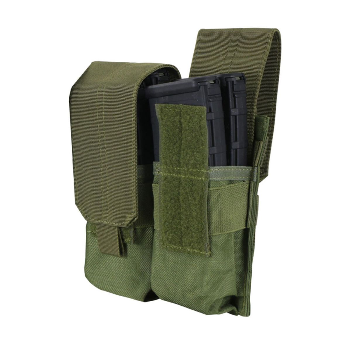 Підсумок Condor DOUBLE M4 MAG для 2-х магазинів, закритий ц:олива