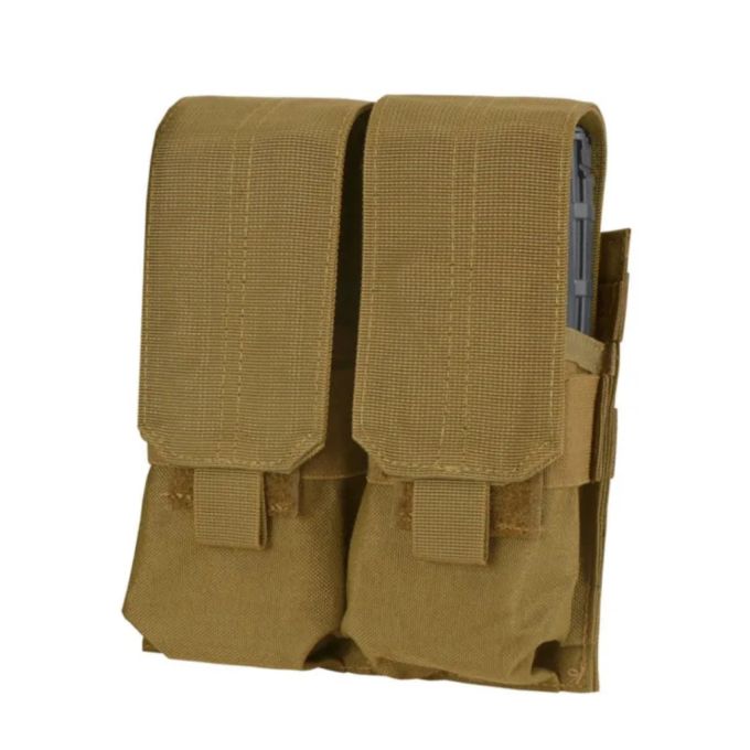 Підсумок Condor DOUBLE M4 MAG для 2-х магазинів, закритий ц:койот