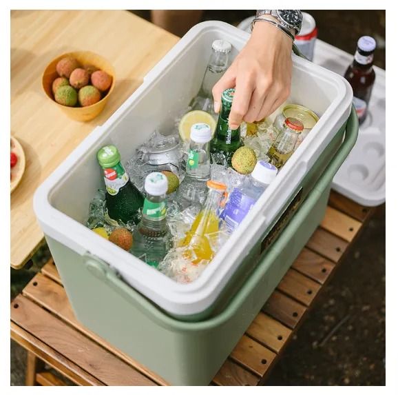 Туристичний холодильник Naturehike NH20SJ021, зелений, 13 л, поліпропілен