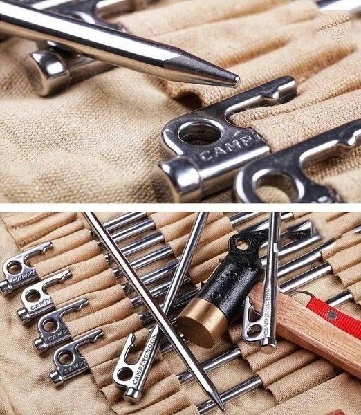 Кілок стальний Naturehike NH19PJ014, 35 см, сірий