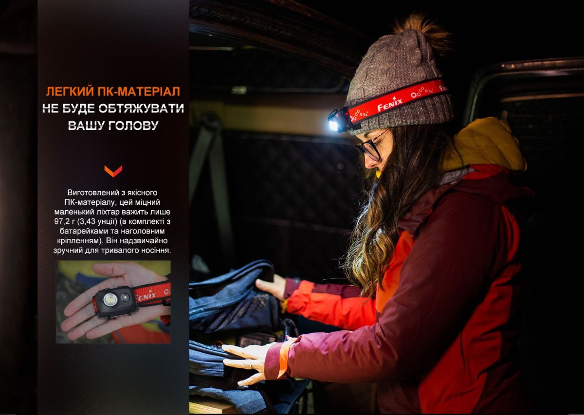 Ліхтар налобний Fenix HL16 AAA рожевий