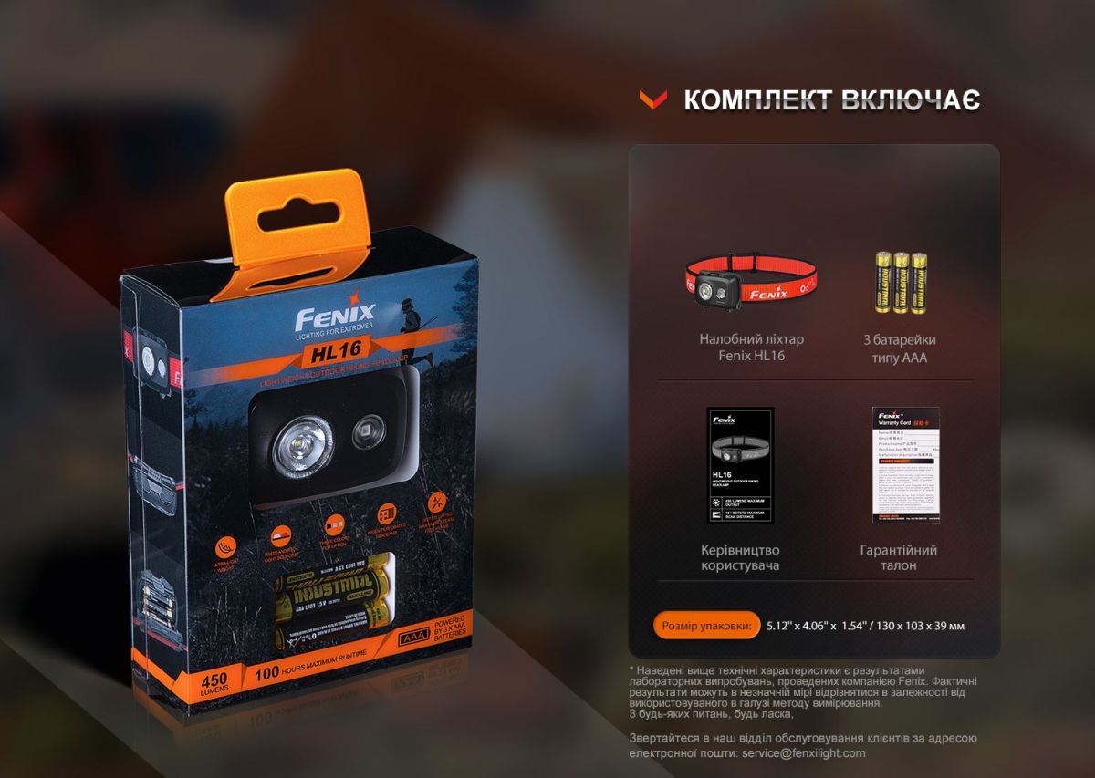 Ліхтар налобний Fenix HL16 AAA рожевий