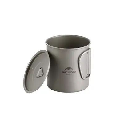 Кружка титанова з ручкою 600 мл Naturehike NH20CJ005