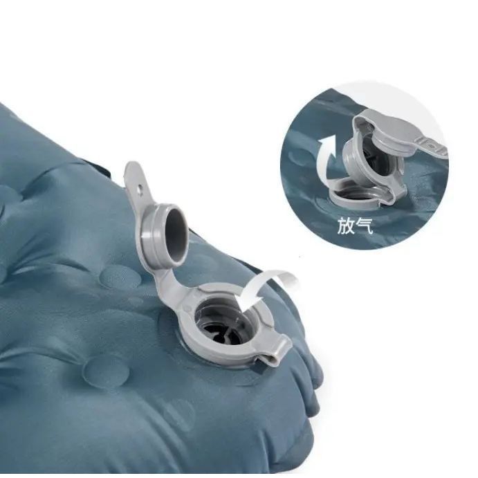 Матрац надувний надлегкий подвійний Naturehike CNH22DZ018, із мішком для надування, прямокутний чорн