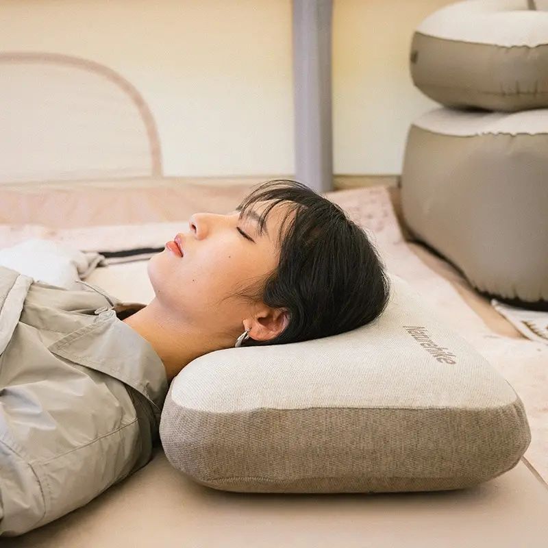 Подушка з пам'яттю прямокутна Naturehike NH22ZT002, бежева