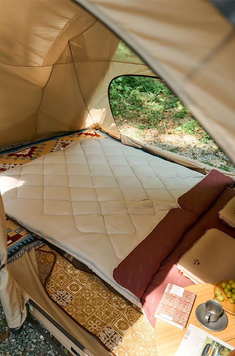 Спальний мішок Naturehike R350 CNH22SD005, бордовий/бежевий