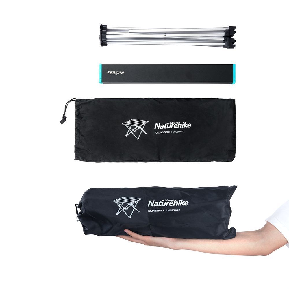 Cтіл розкладний Naturehike  NH19Z008-Z, алюміній, Розмір S, сірий