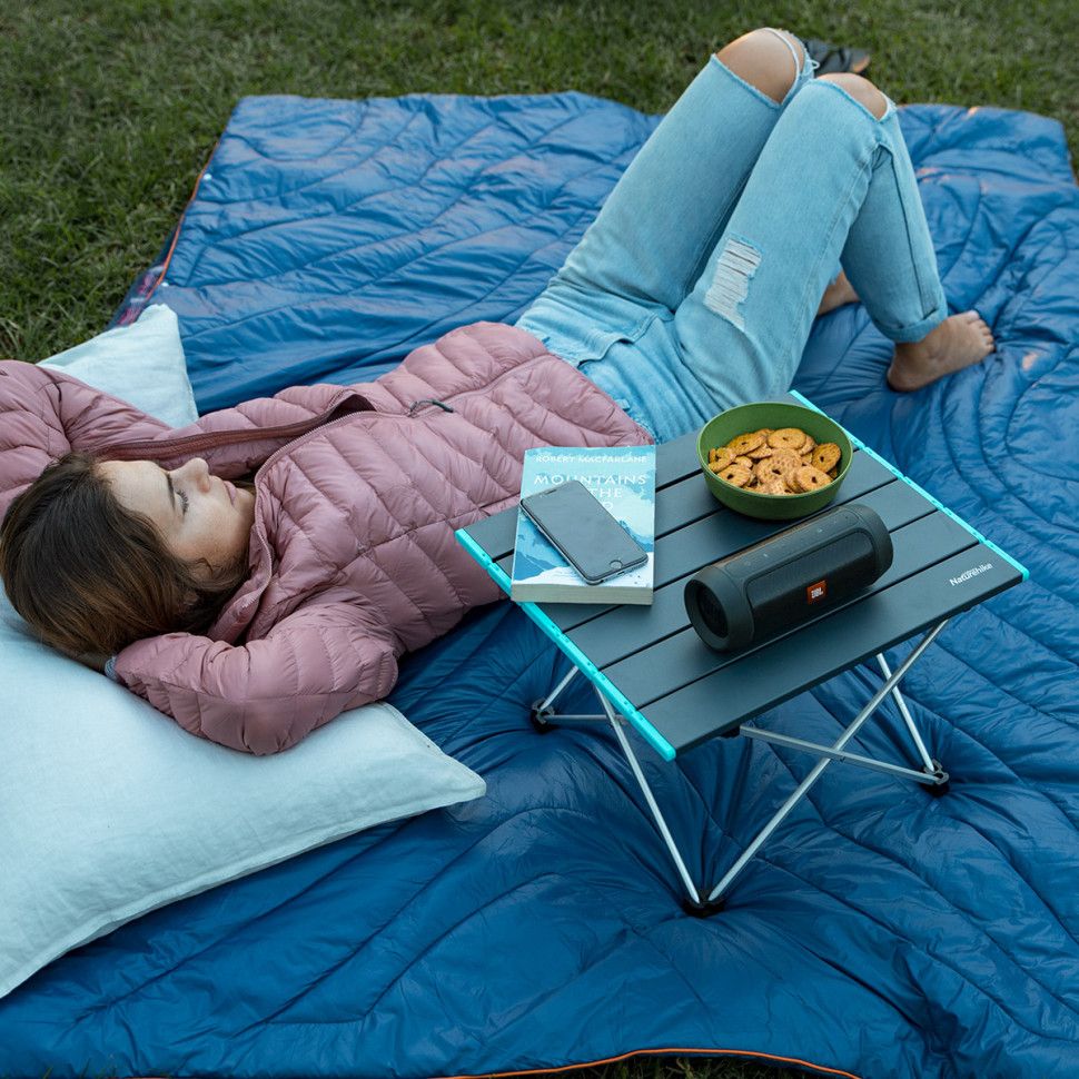 Cтіл розкладний Naturehike  NH19Z008-Z, алюміній, Розмір S, чорний