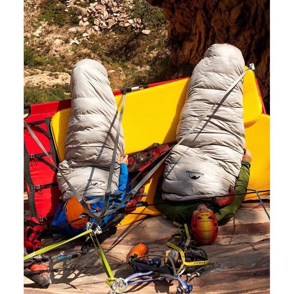 Спальник з натуральним пухом Naturehike Snowbird NH20YD001, p-р M, коричневий 350 г